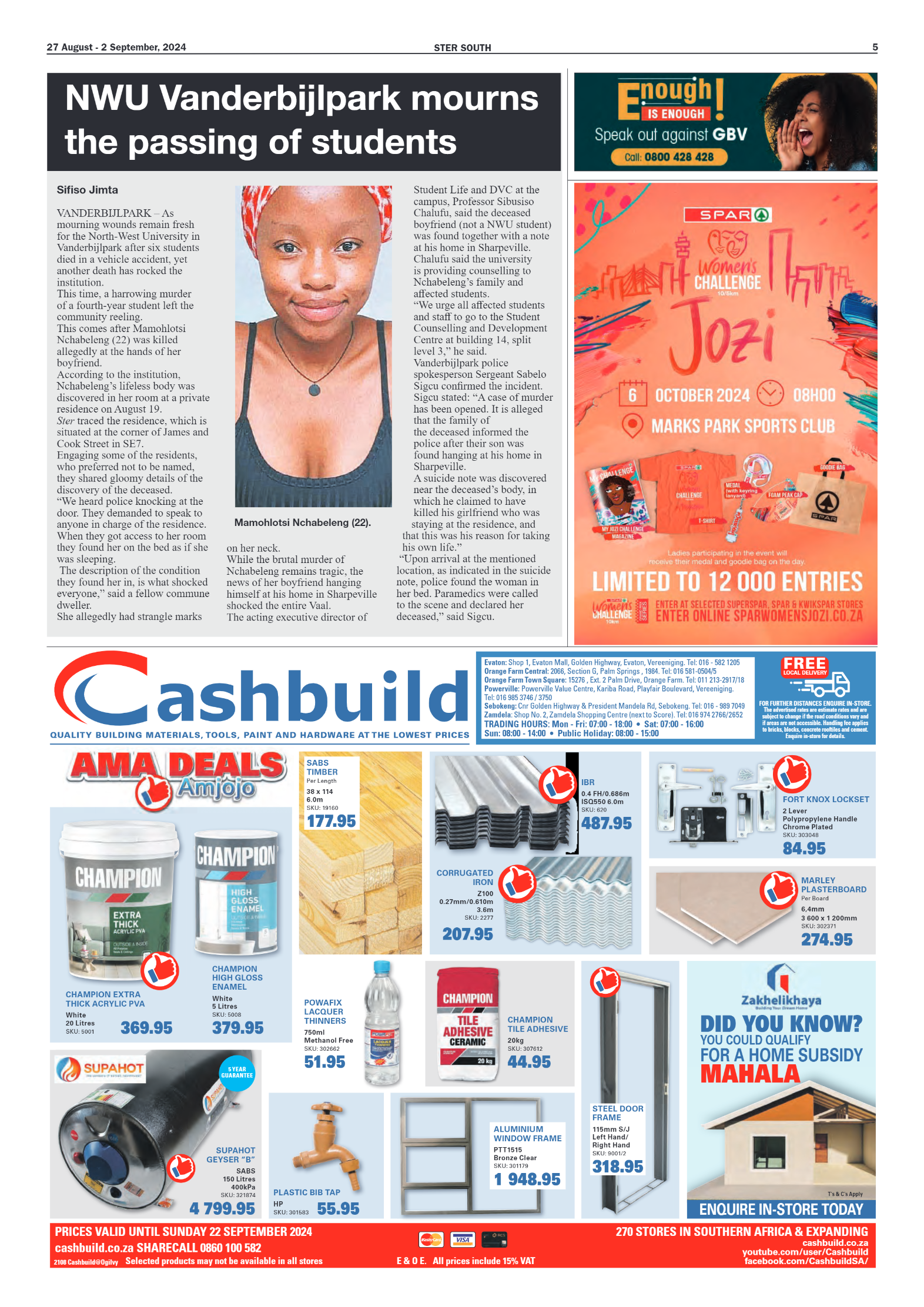 STER SOUTH 27 August – 2 September, 2024 page 5