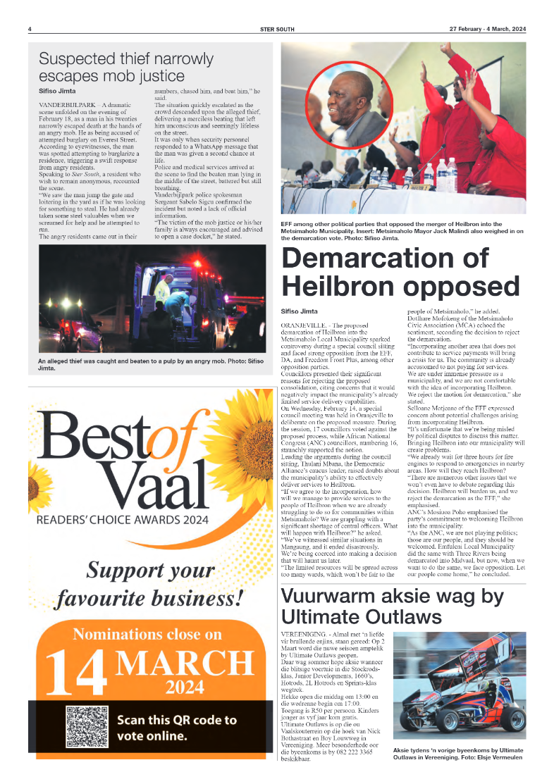 STER SOUTH 27 February – 4 March, 2024 page 4