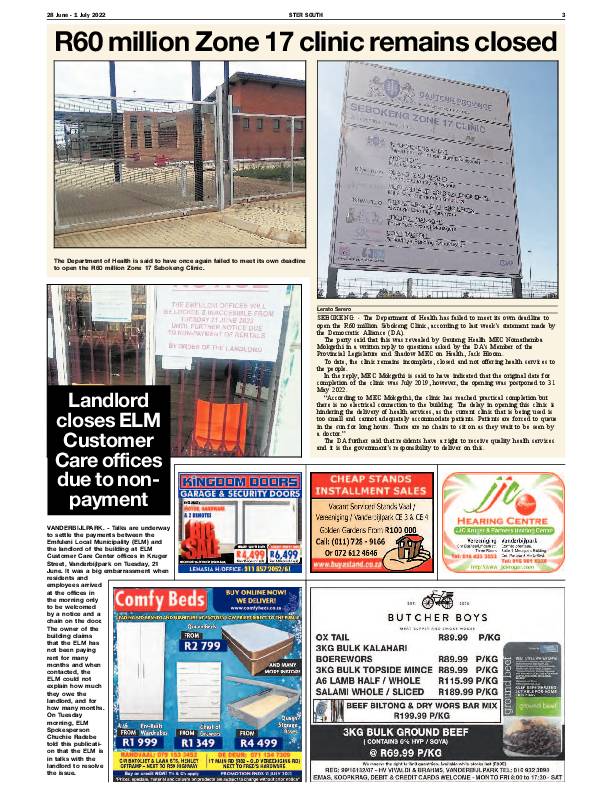 STER SOUTH 28 June – 1 July 2022 page 3