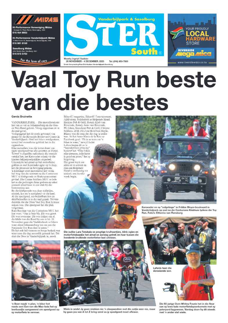 STER SOUTH 28 November – 4 December, 2023 page 1
