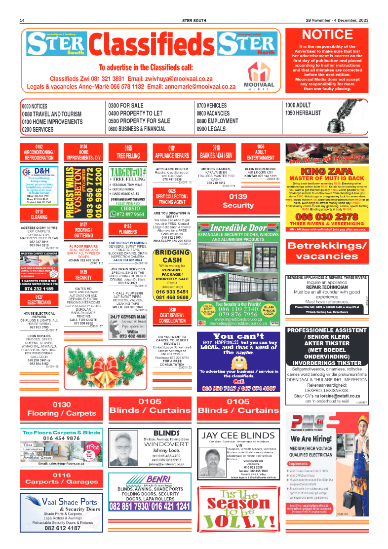 STER SOUTH 28 November – 4 December, 2023 page 14