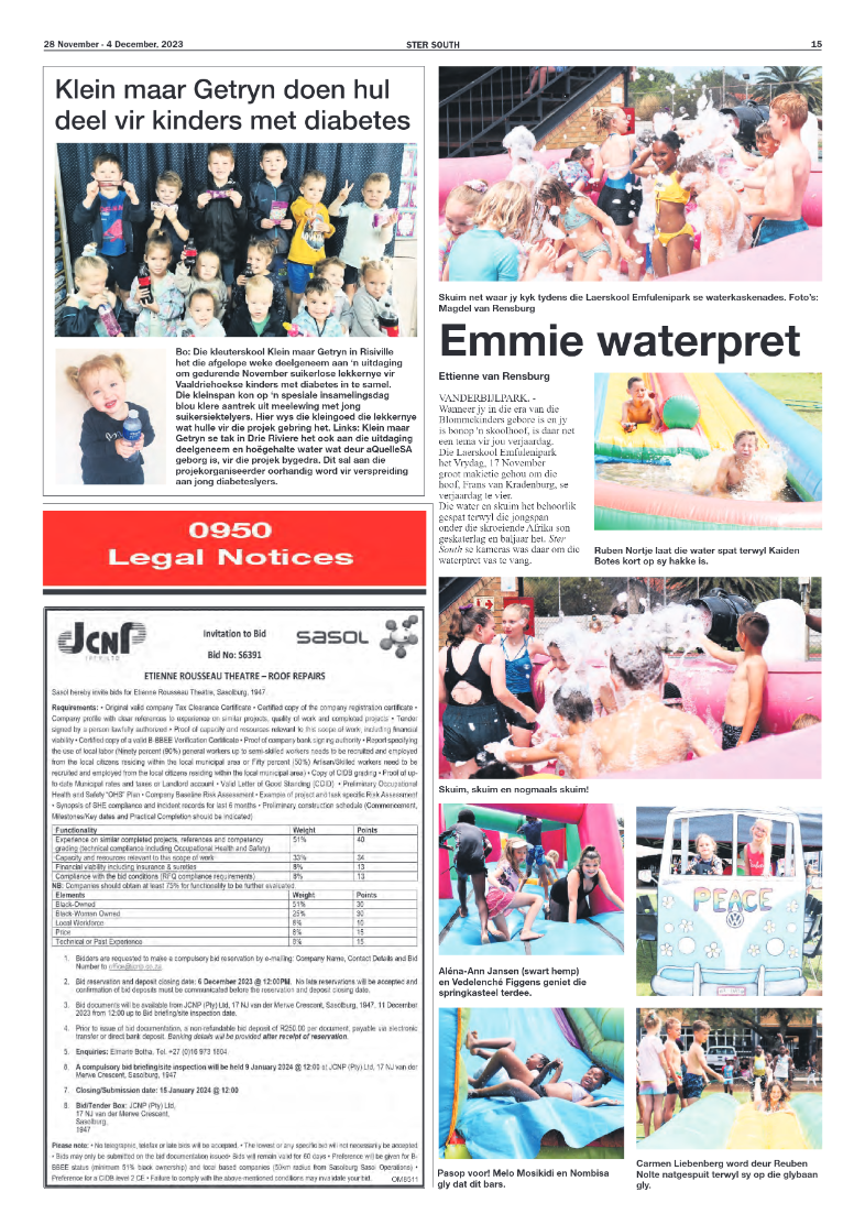 STER SOUTH 28 November – 4 December, 2023 page 15