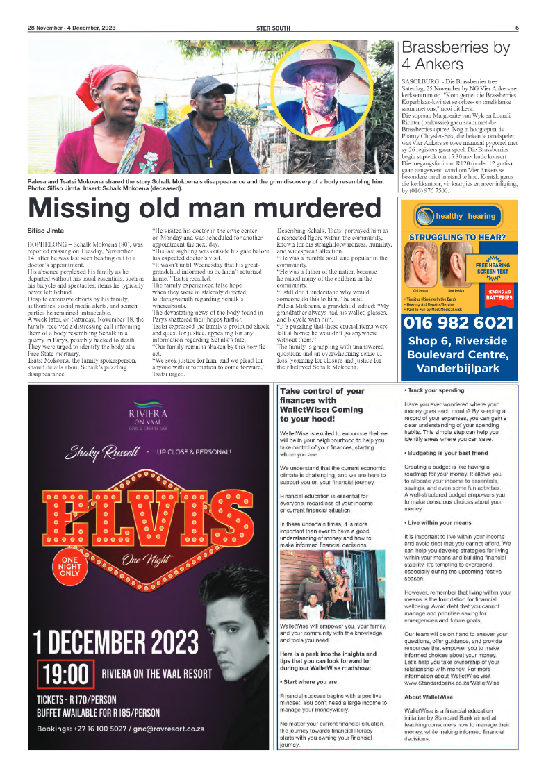 STER SOUTH 28 November – 4 December, 2023 page 5