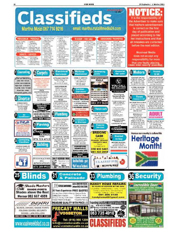 STER SOUTH 28 September – 1 October 2021 page 12