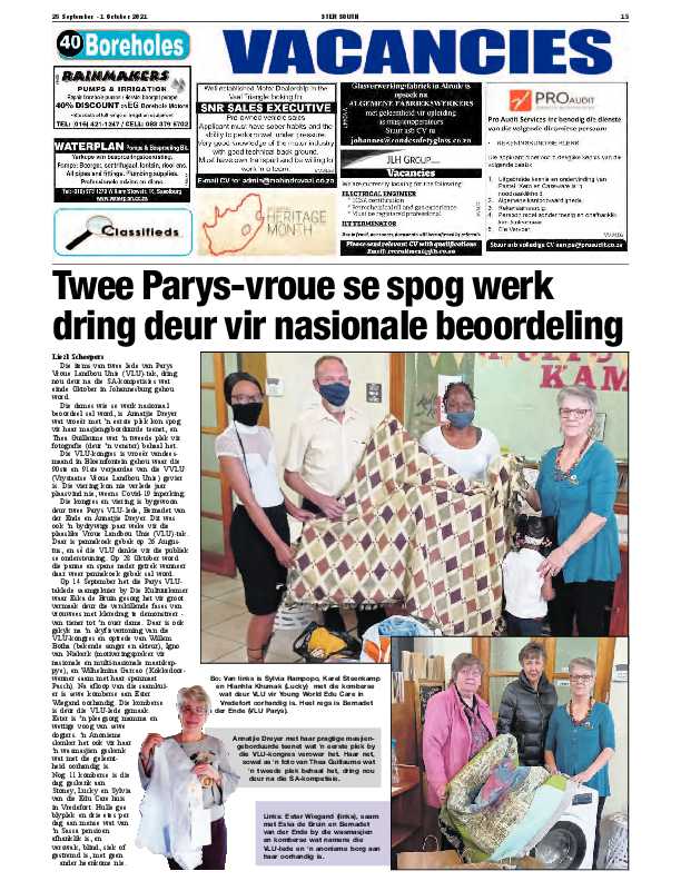 STER SOUTH 28 September – 1 October 2021 page 13