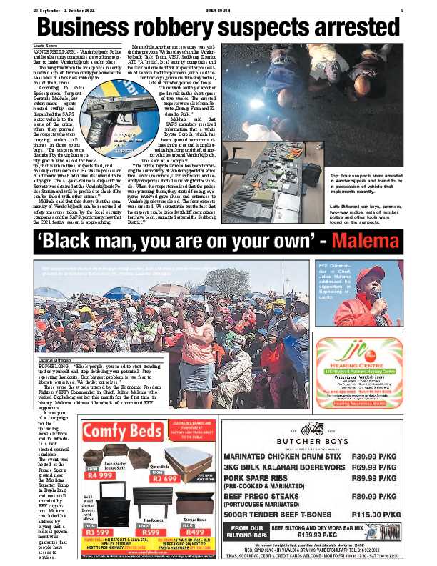 STER SOUTH 28 September – 1 October 2021 page 3