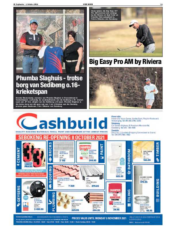 STER SOUTH 28 September – 1 October 2021 page 9
