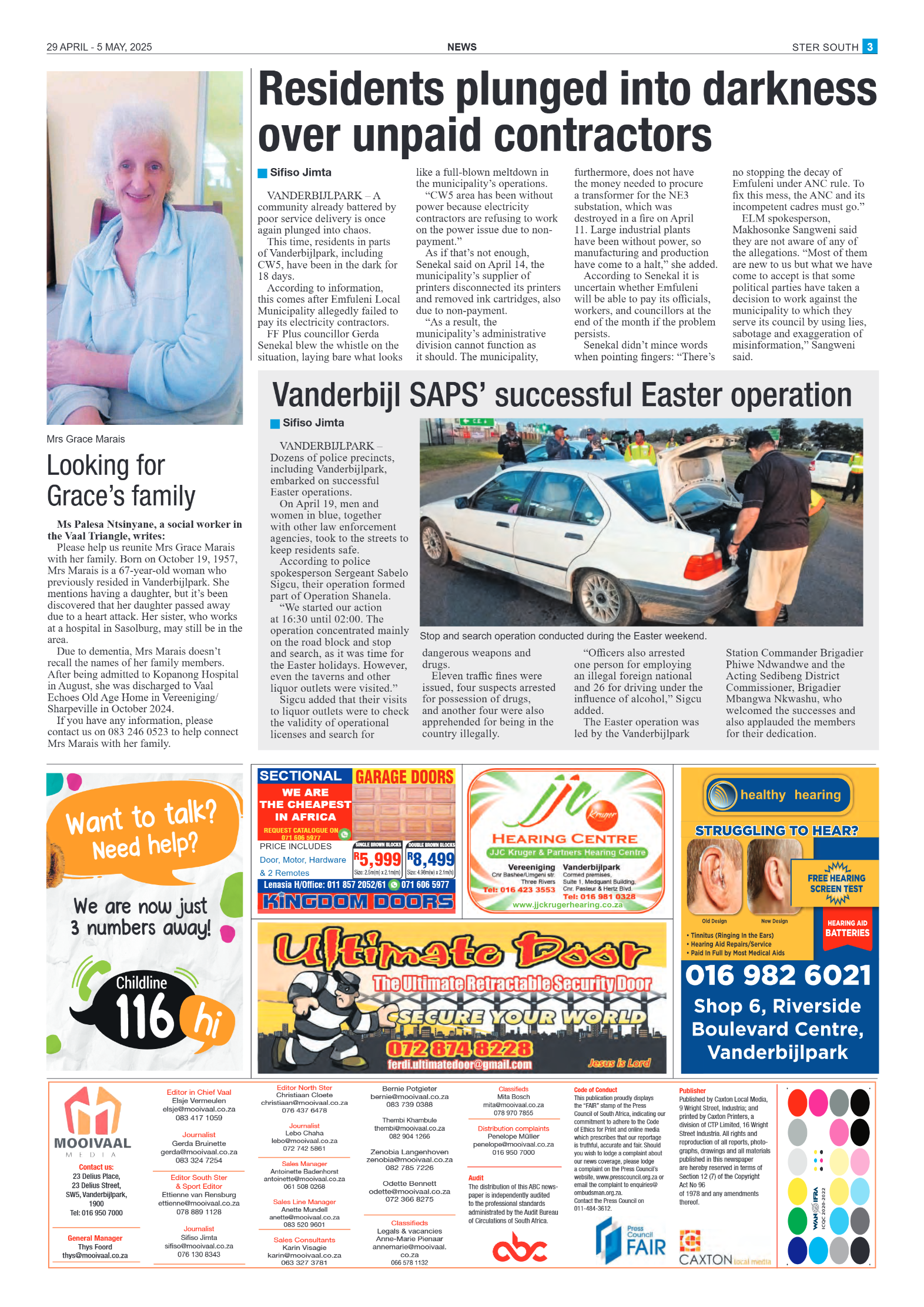 STER SOUTH 29 APRIL – 5 MAY, 2025 page 3