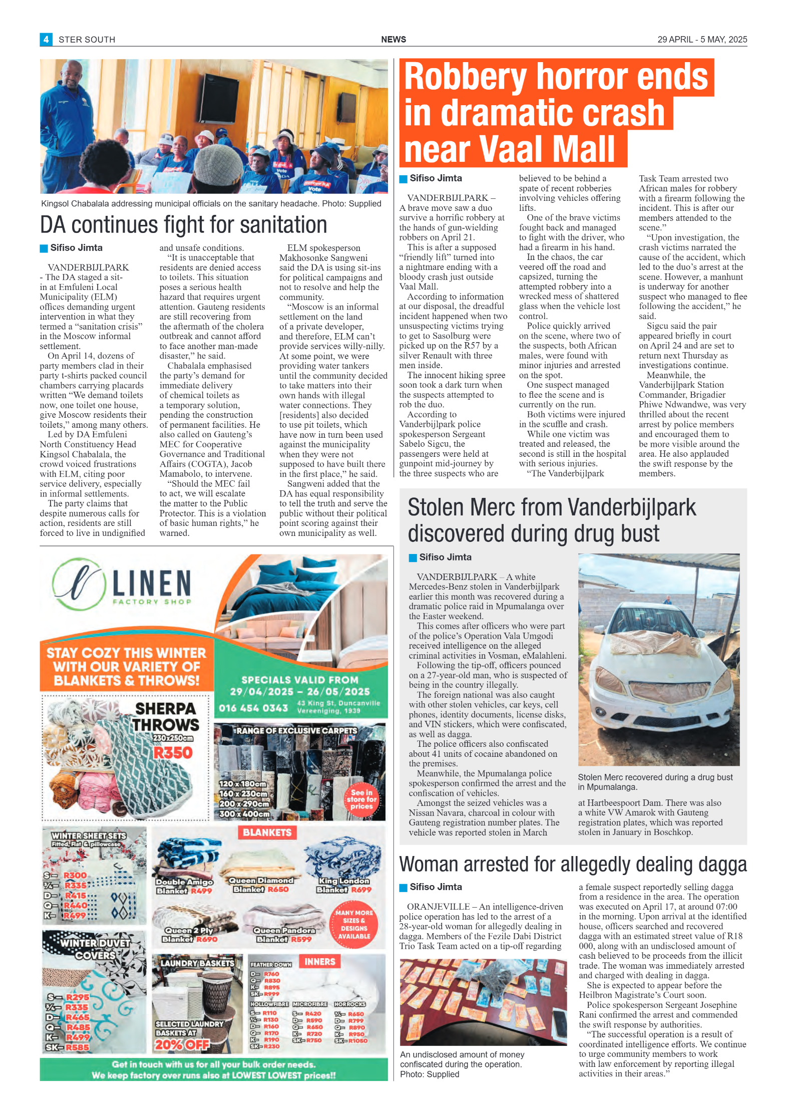 STER SOUTH 29 APRIL – 5 MAY, 2025 page 4