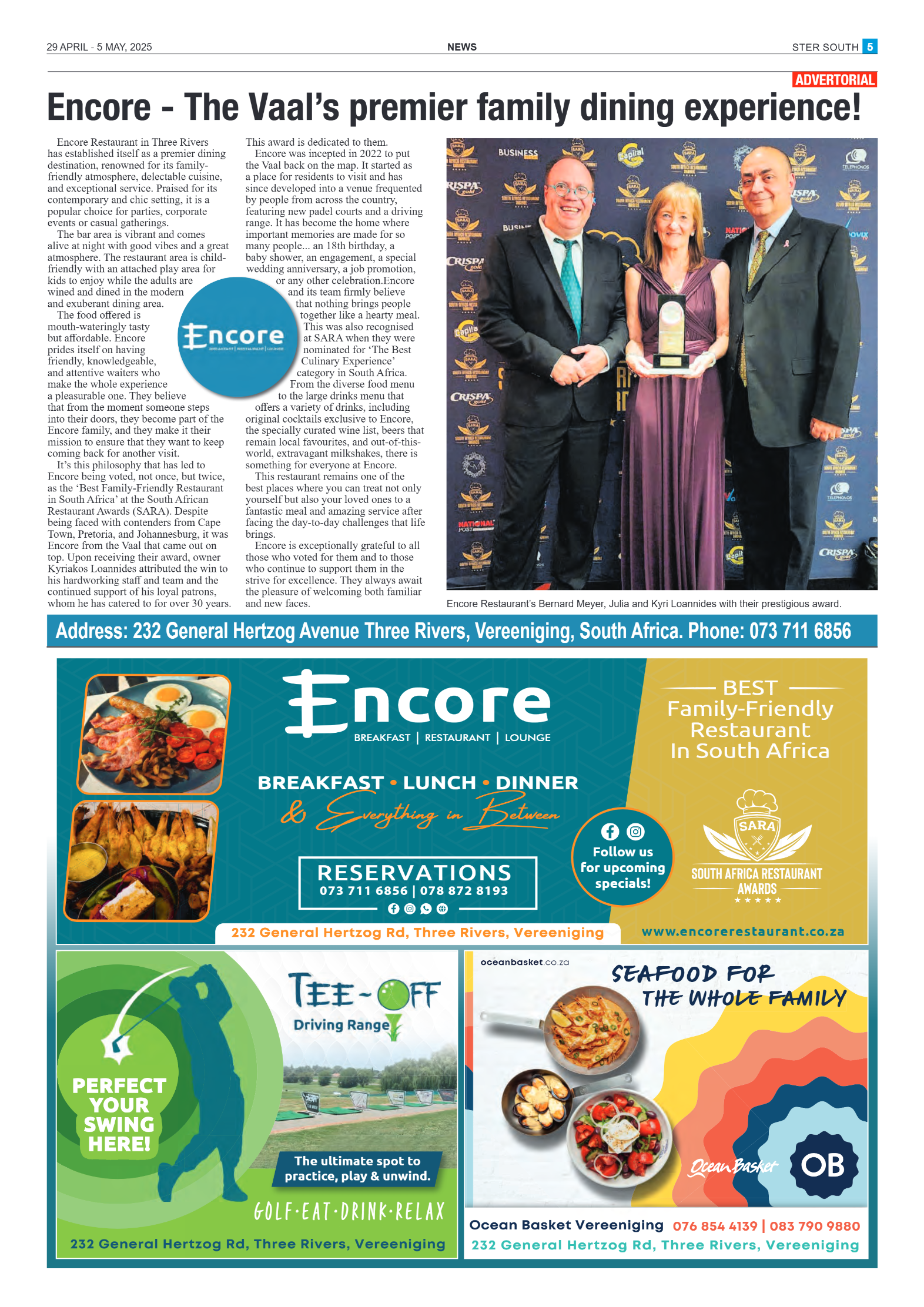 STER SOUTH 29 APRIL – 5 MAY, 2025 page 5