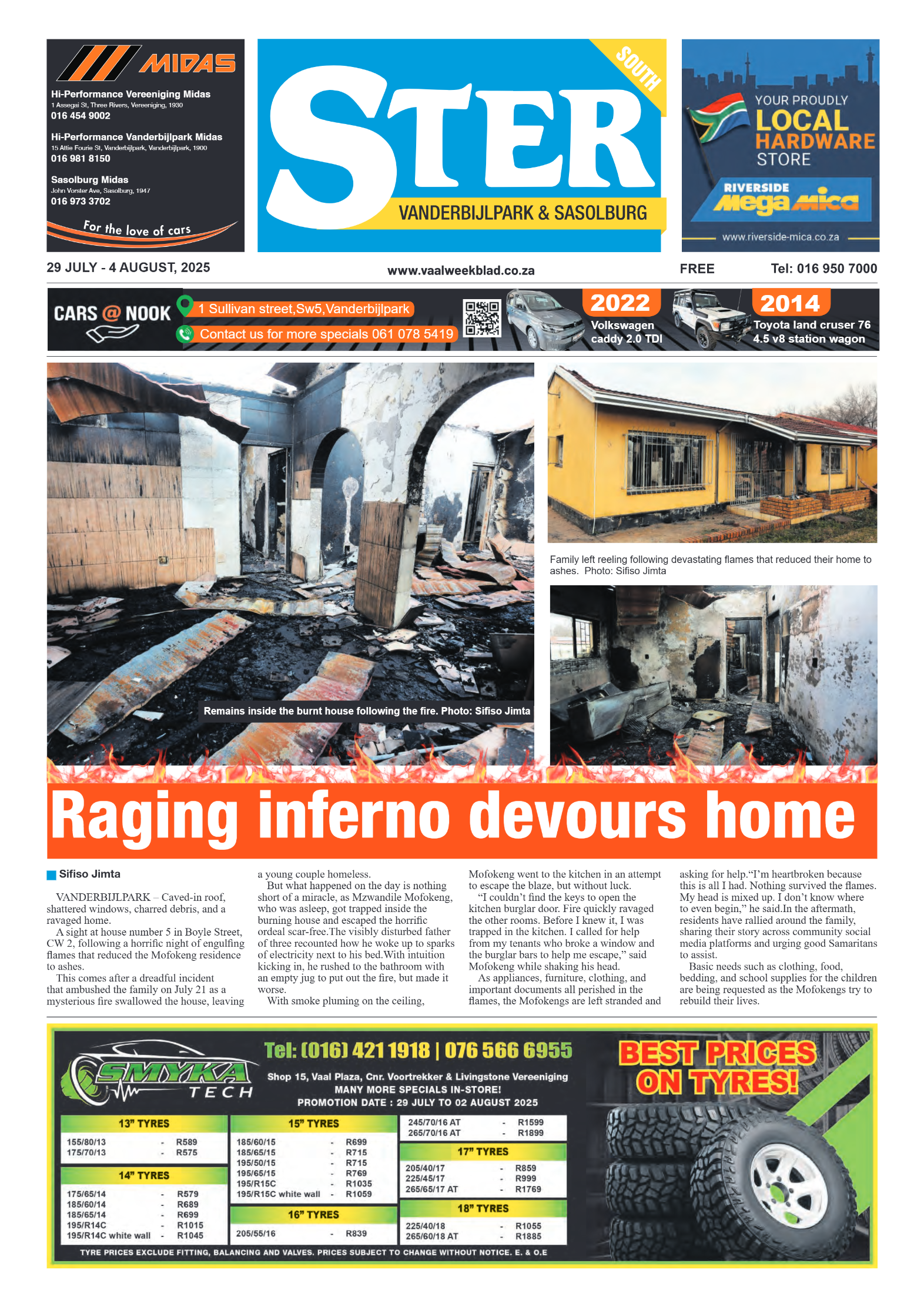 STER SOUTH 29 JULY – 4 AUGUST, 2025 page 1