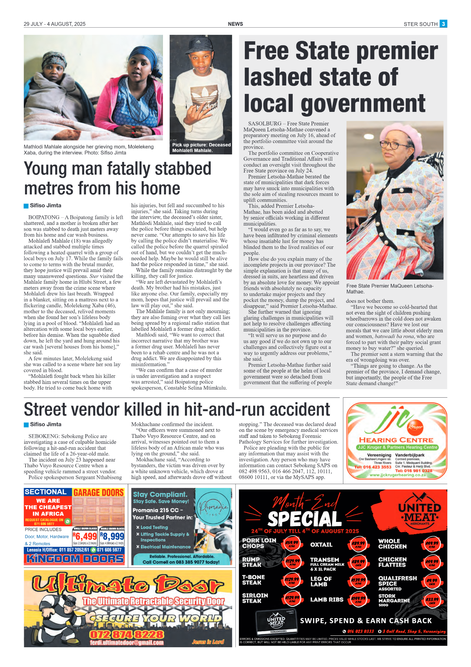 STER SOUTH 29 JULY – 4 AUGUST, 2025 page 3