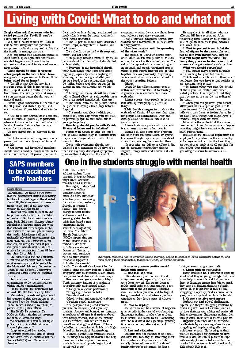 STER SOUTH 29 June – 2 July 2021 page 15