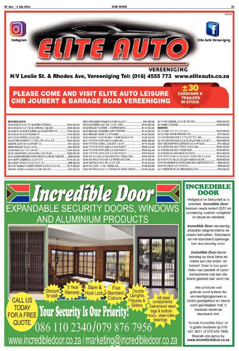 STER SOUTH 29 June – 2 July 2021 page 16