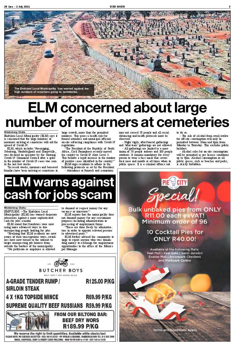 STER SOUTH 29 June – 2 July 2021 page 3