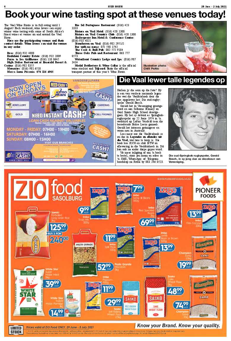 STER SOUTH 29 June – 2 July 2021 page 4