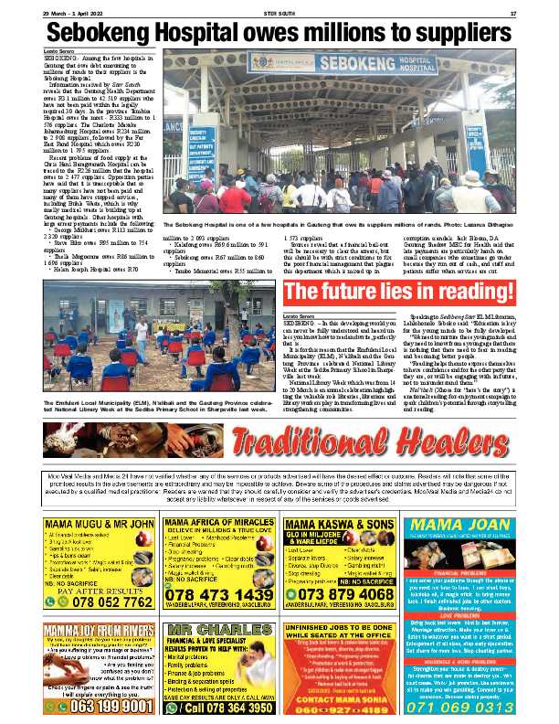 STER SOUTH 29 March – 1 April 2022 page 15
