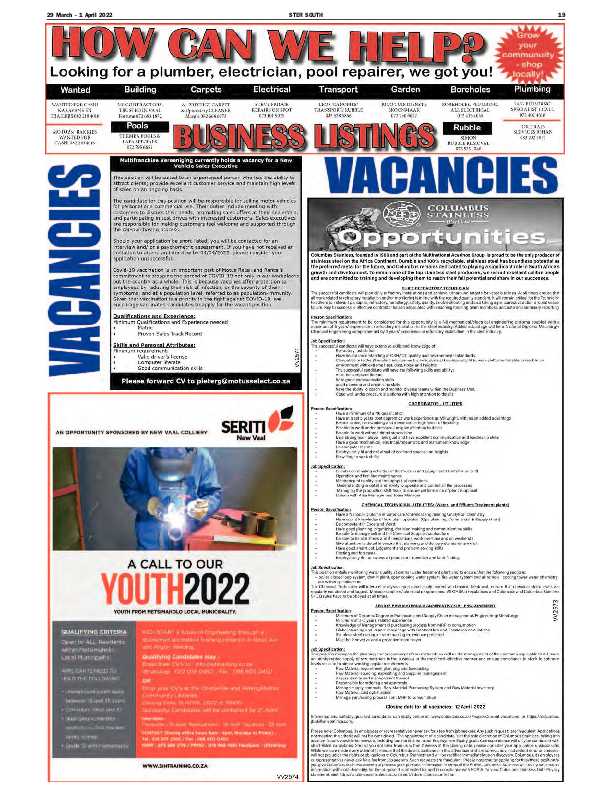 STER SOUTH 29 March – 1 April 2022 page 20
