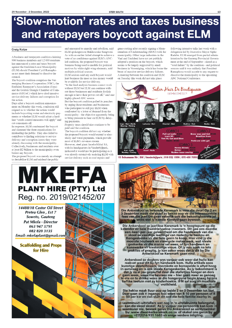 STER SOUTH 29 November – 2 Desember, 2022 page 13