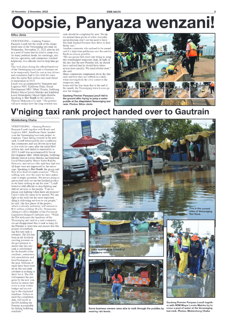 STER SOUTH 29 November – 2 Desember, 2022 page 5