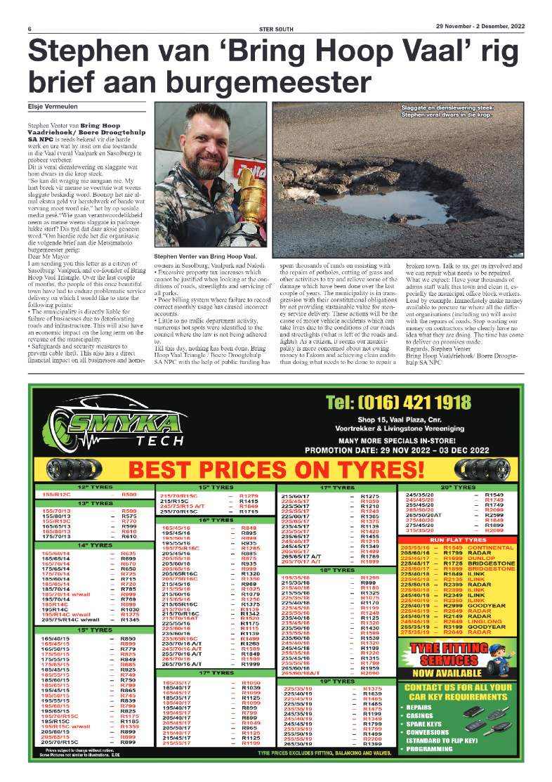 STER SOUTH 29 November – 2 Desember, 2022 page 6