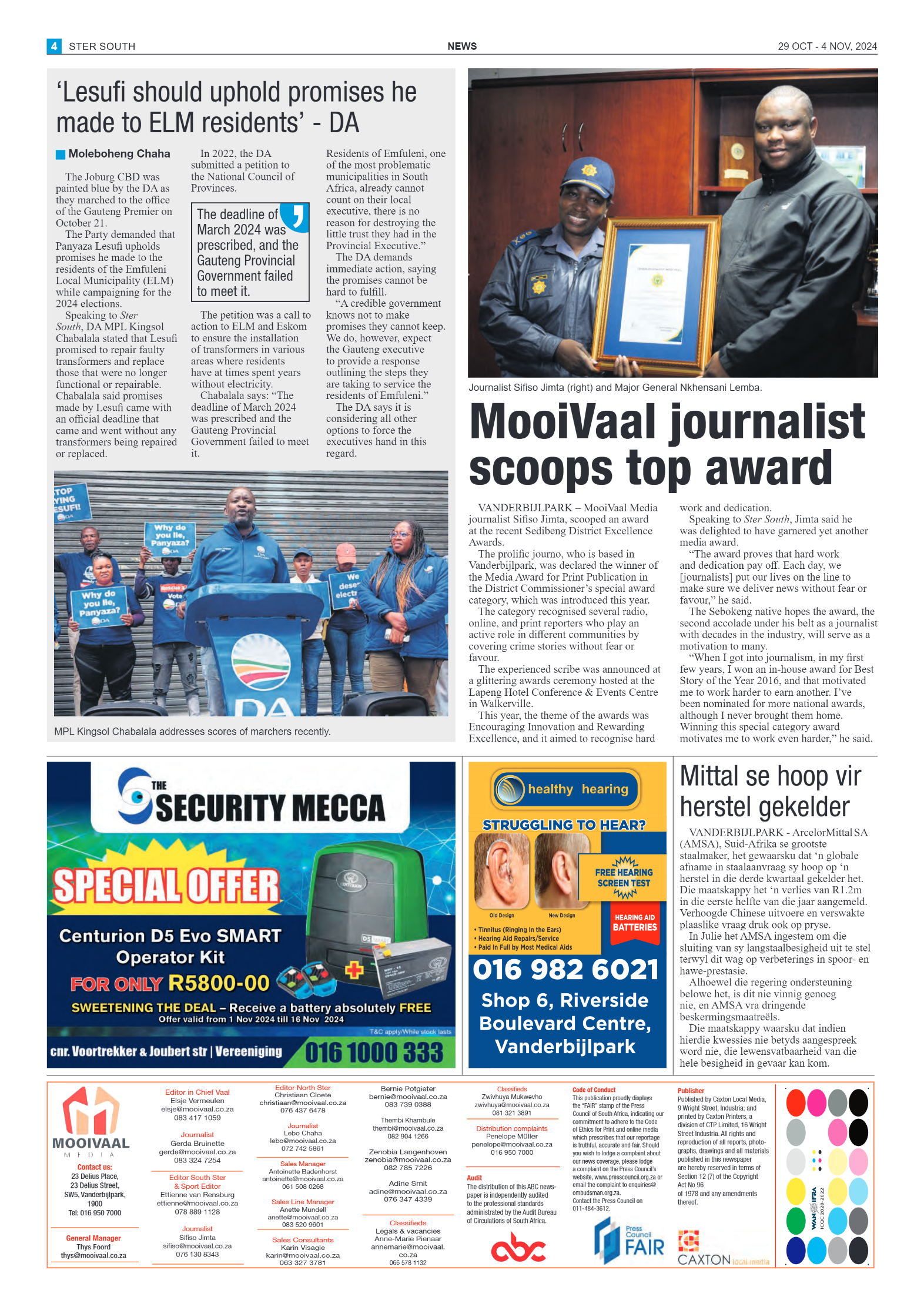 STER SOUTH 29 OCT – 4 NOV, 2024 page 4