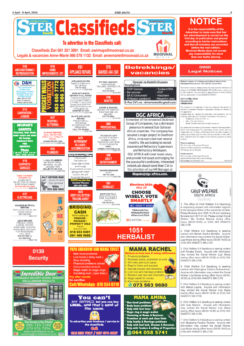STER SOUTH 2 April – 8 April, 2024 page 9
