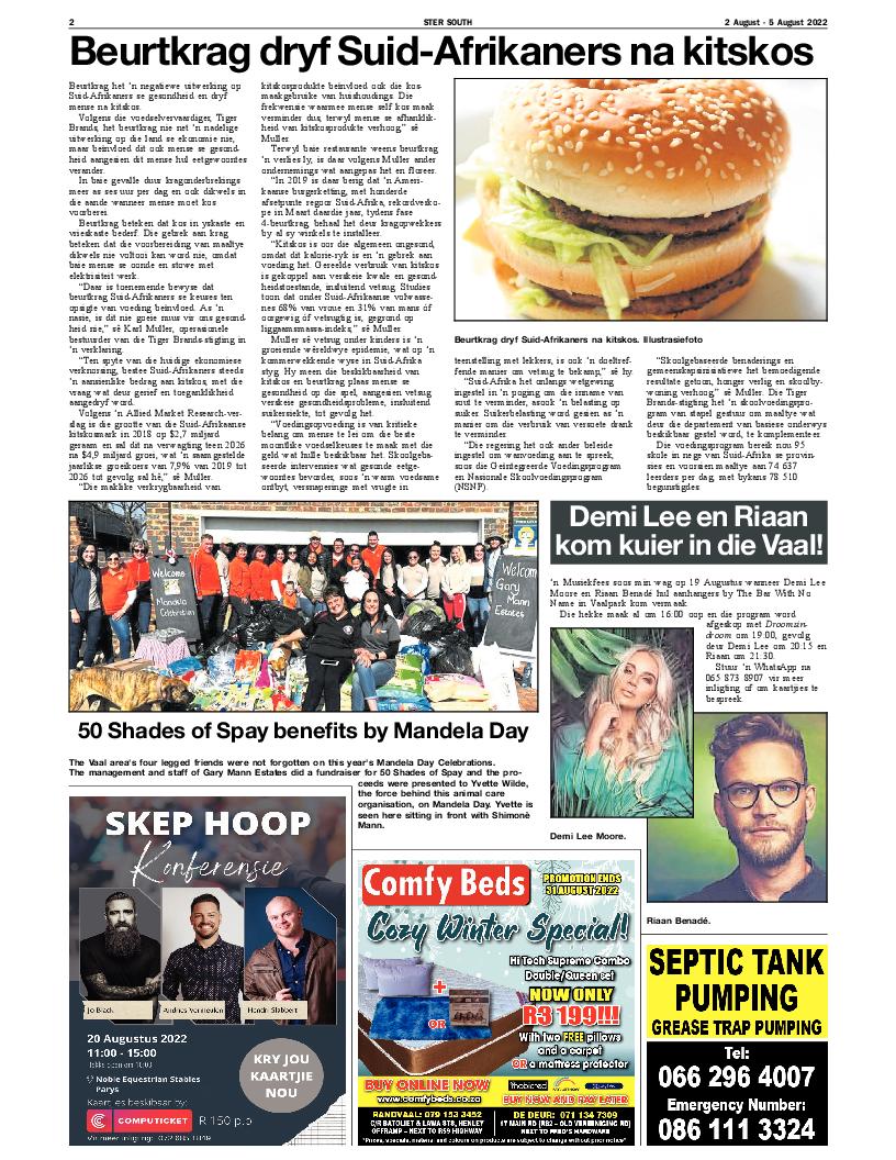 STER SOUTH 2 August – 5 August 2022 page 2