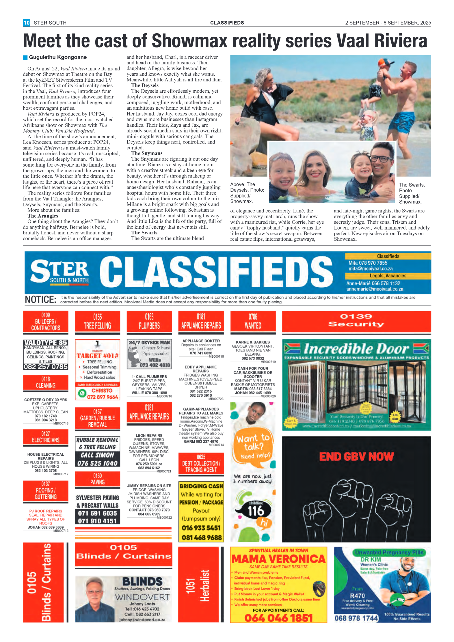 STER SOUTH 2 SEPTEMBER – 8 SEPTEMBER, 2025 page 10
