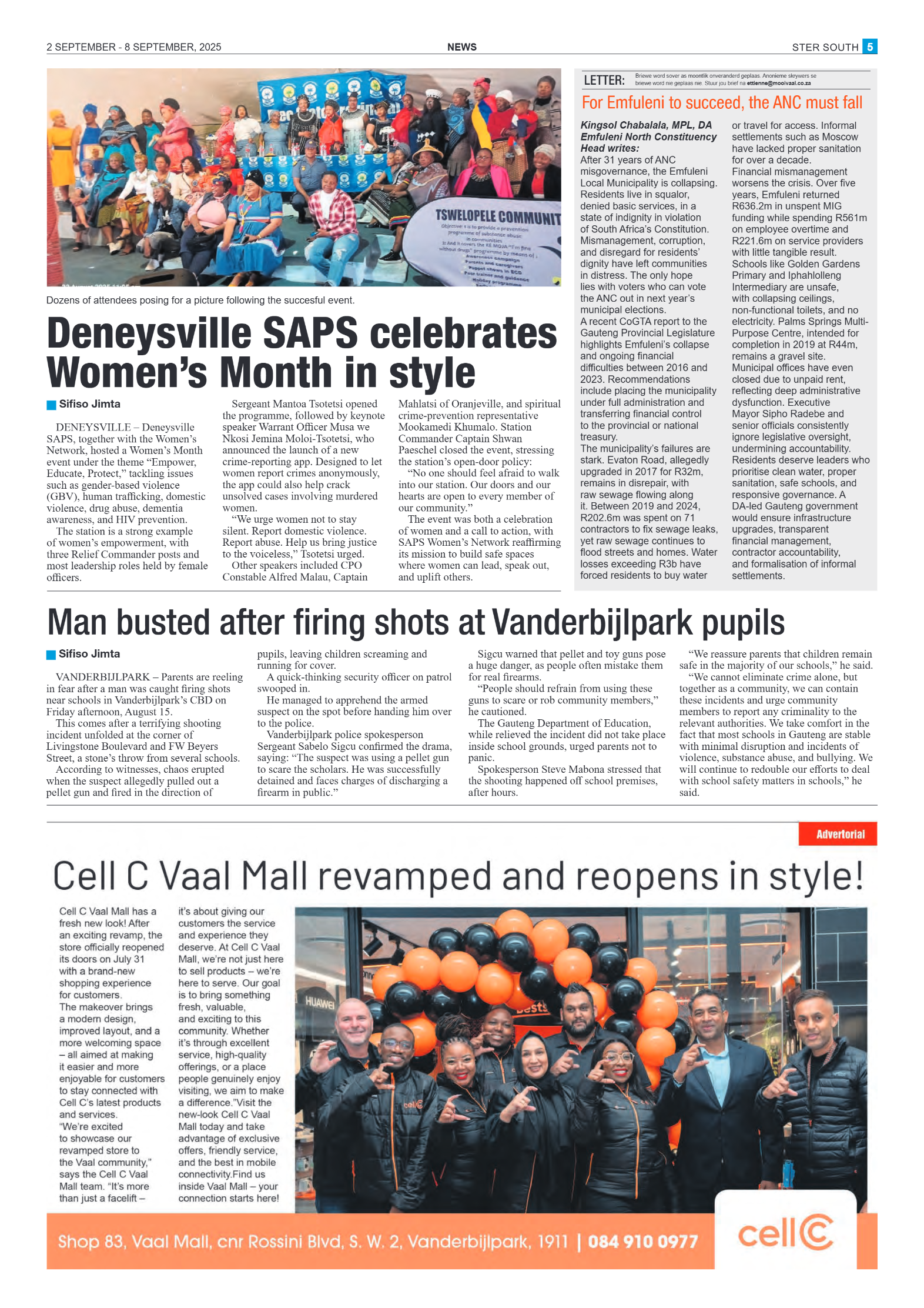STER SOUTH 2 SEPTEMBER – 8 SEPTEMBER, 2025 page 5