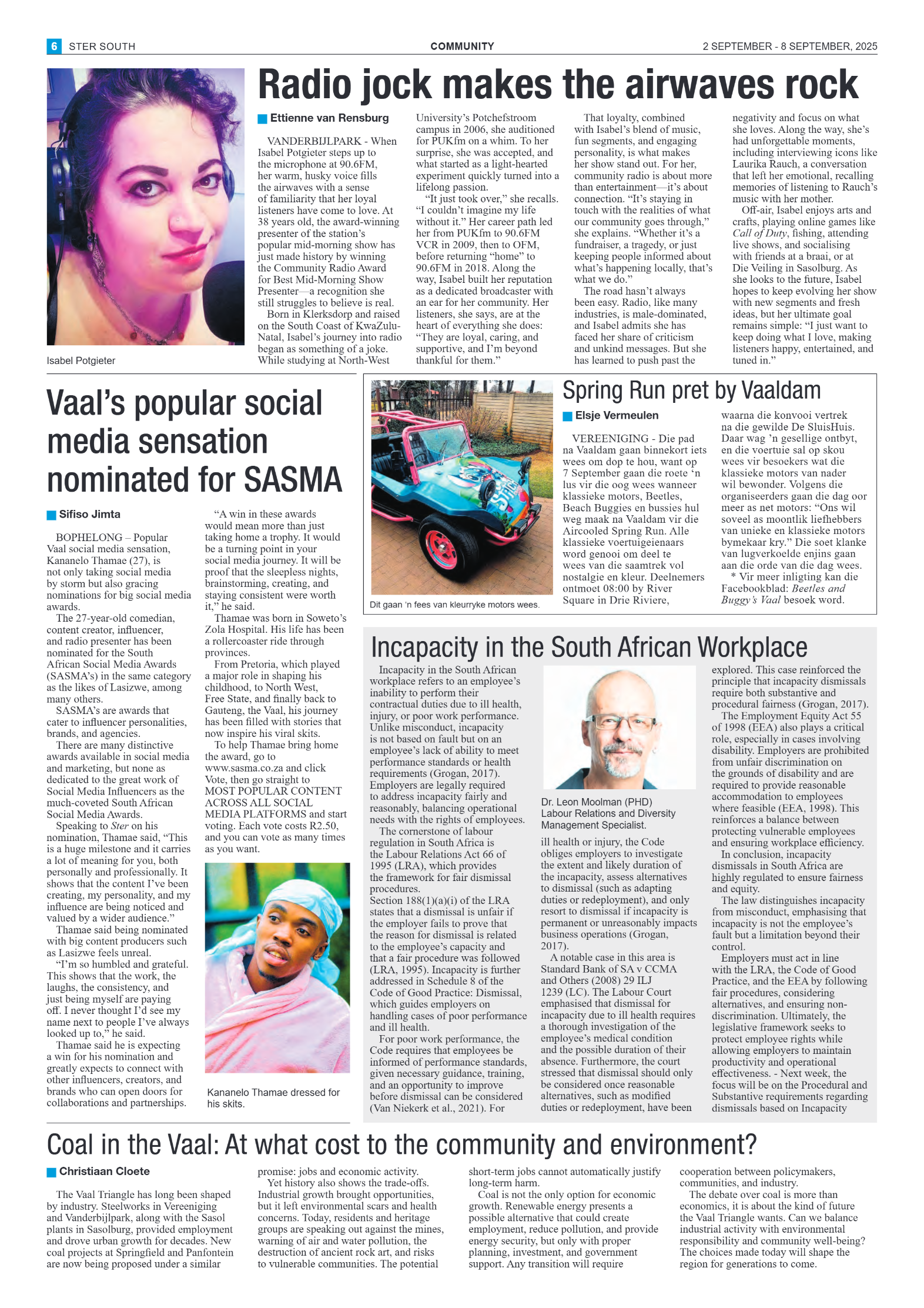 STER SOUTH 2 SEPTEMBER – 8 SEPTEMBER, 2025 page 6