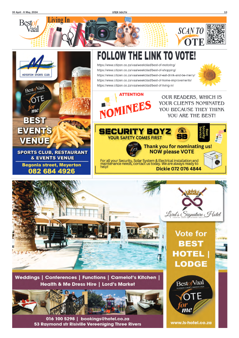 STER SOUTH 30 April – 6 May, 2024 page 13