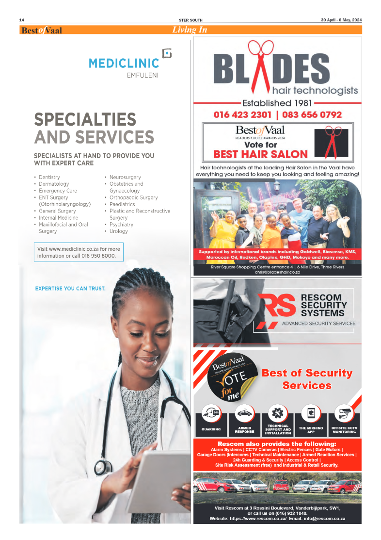 STER SOUTH 30 April – 6 May, 2024 page 14