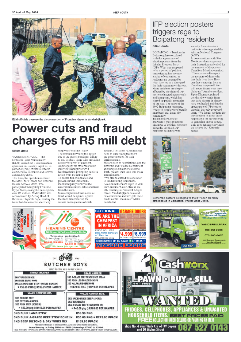 STER SOUTH 30 April – 6 May, 2024 page 3