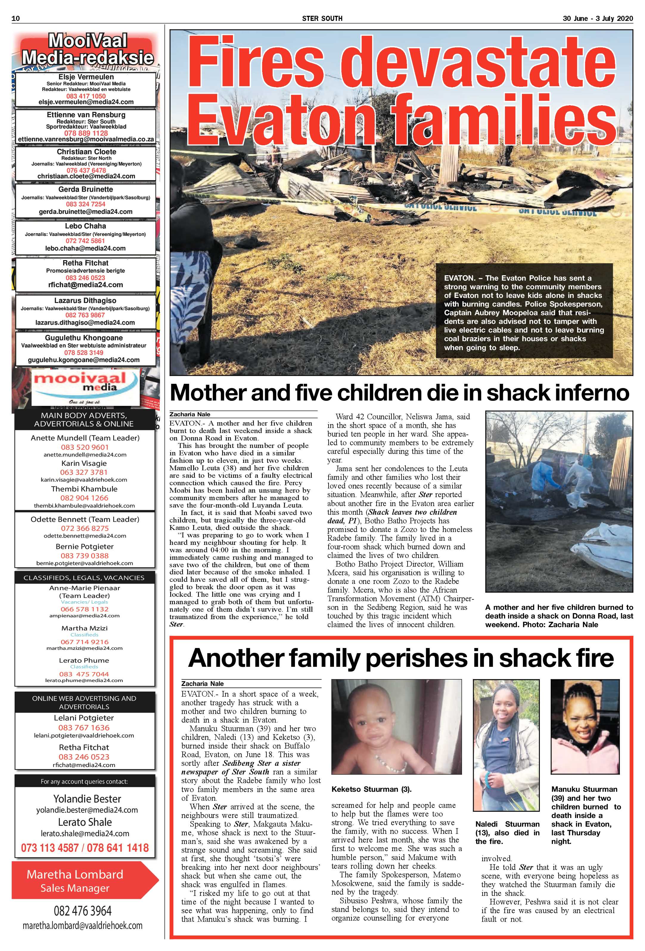 SOUTH STER 30 JUNE – 3 JULY 2020 page 10