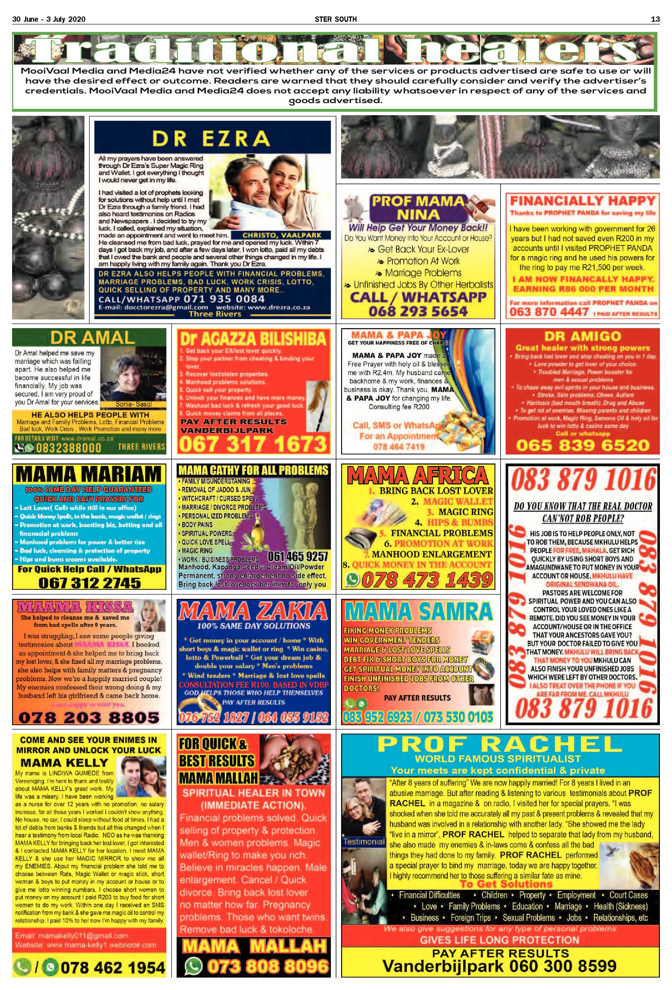 SOUTH STER 30 JUNE – 3 JULY 2020 page 13