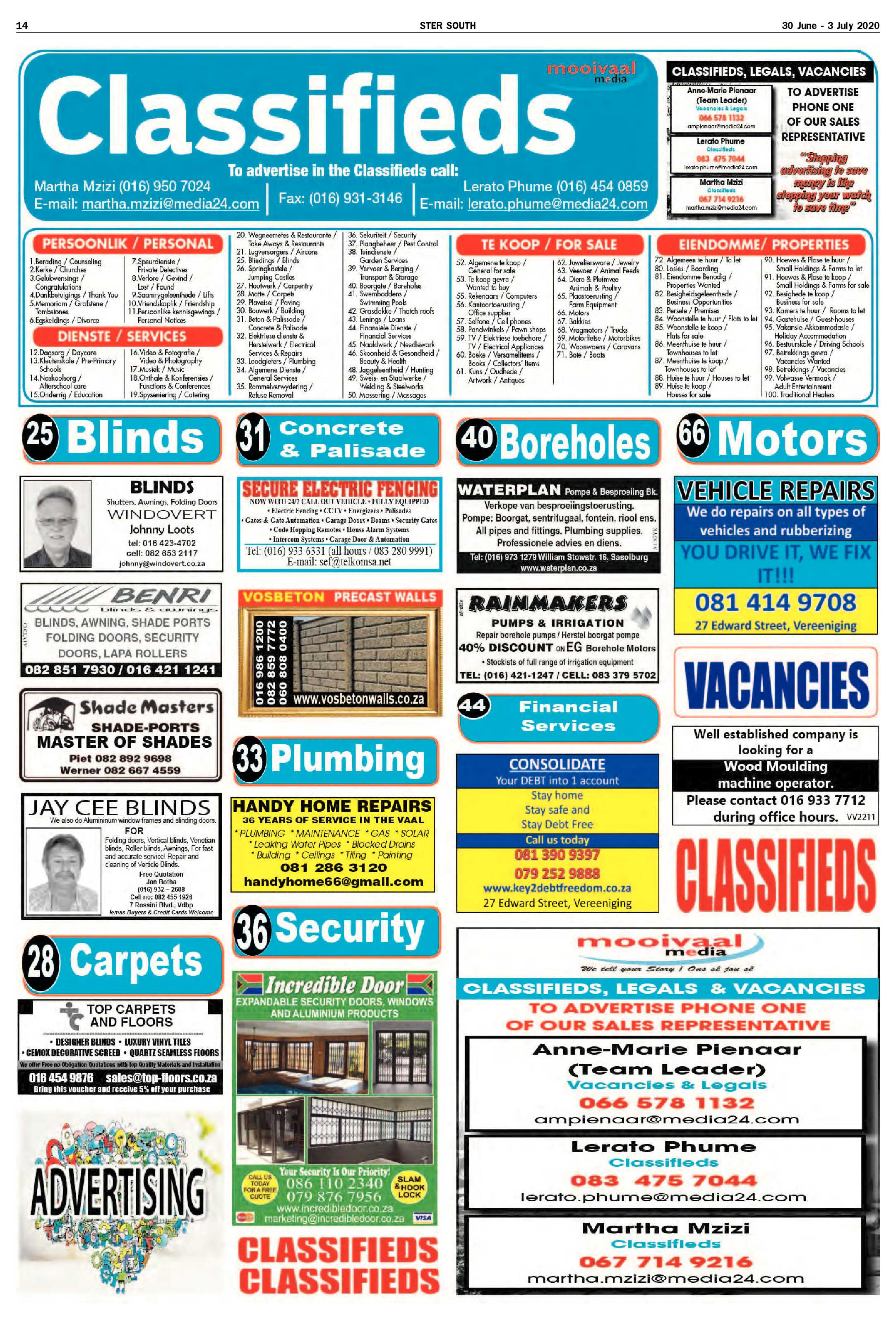 SOUTH STER 30 JUNE – 3 JULY 2020 page 14