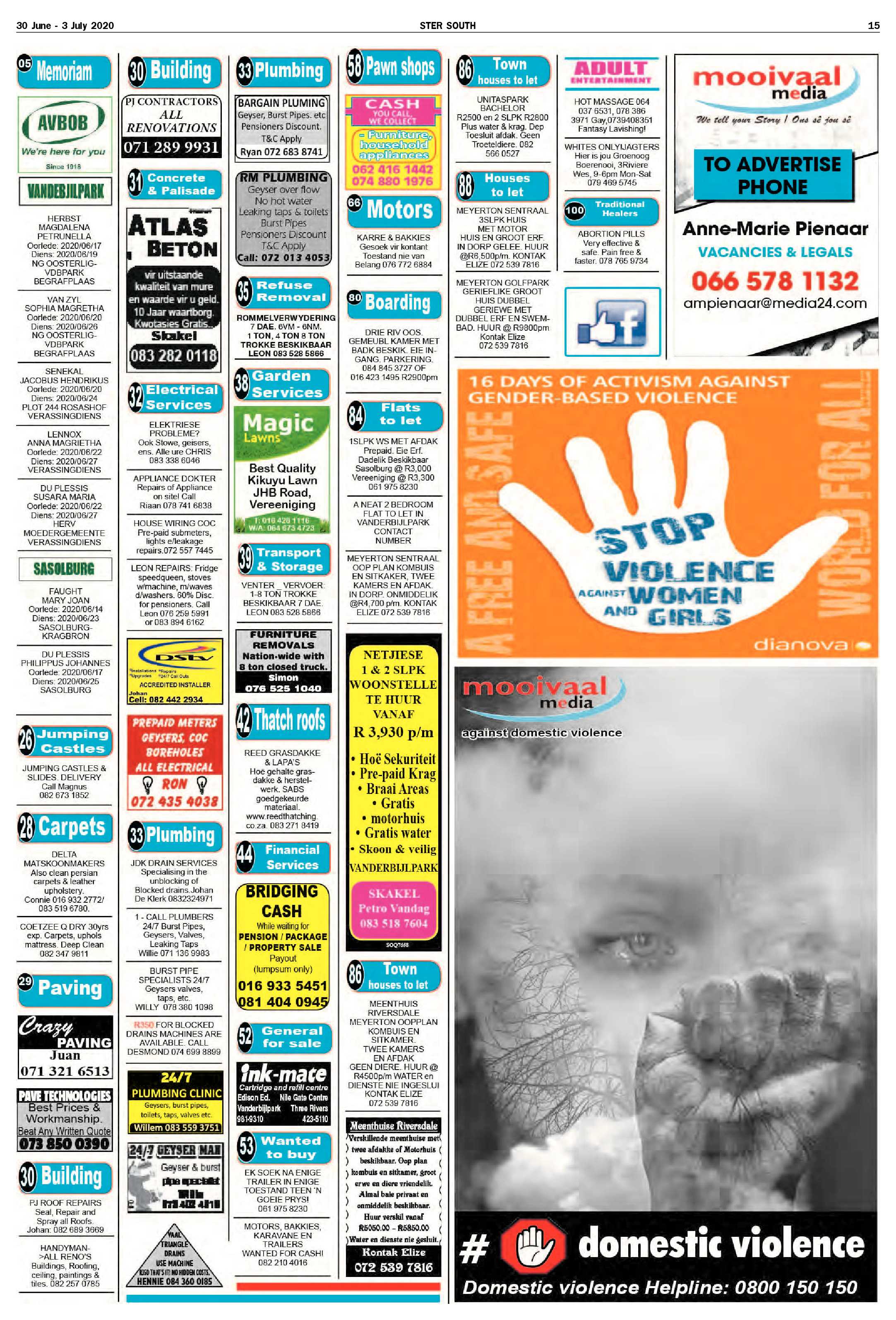 SOUTH STER 30 JUNE – 3 JULY 2020 page 15