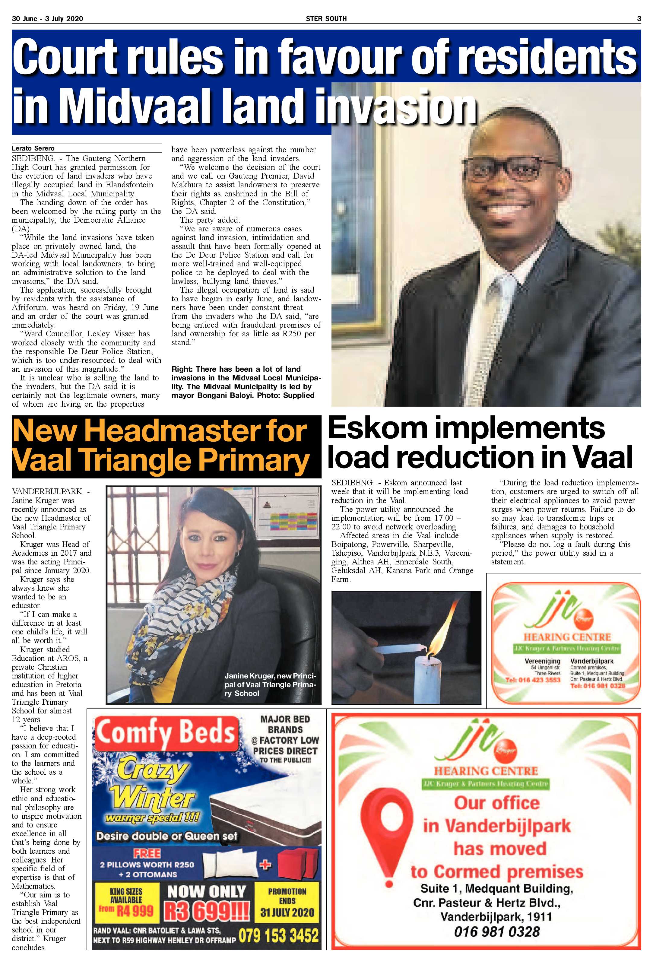 SOUTH STER 30 JUNE – 3 JULY 2020 page 3