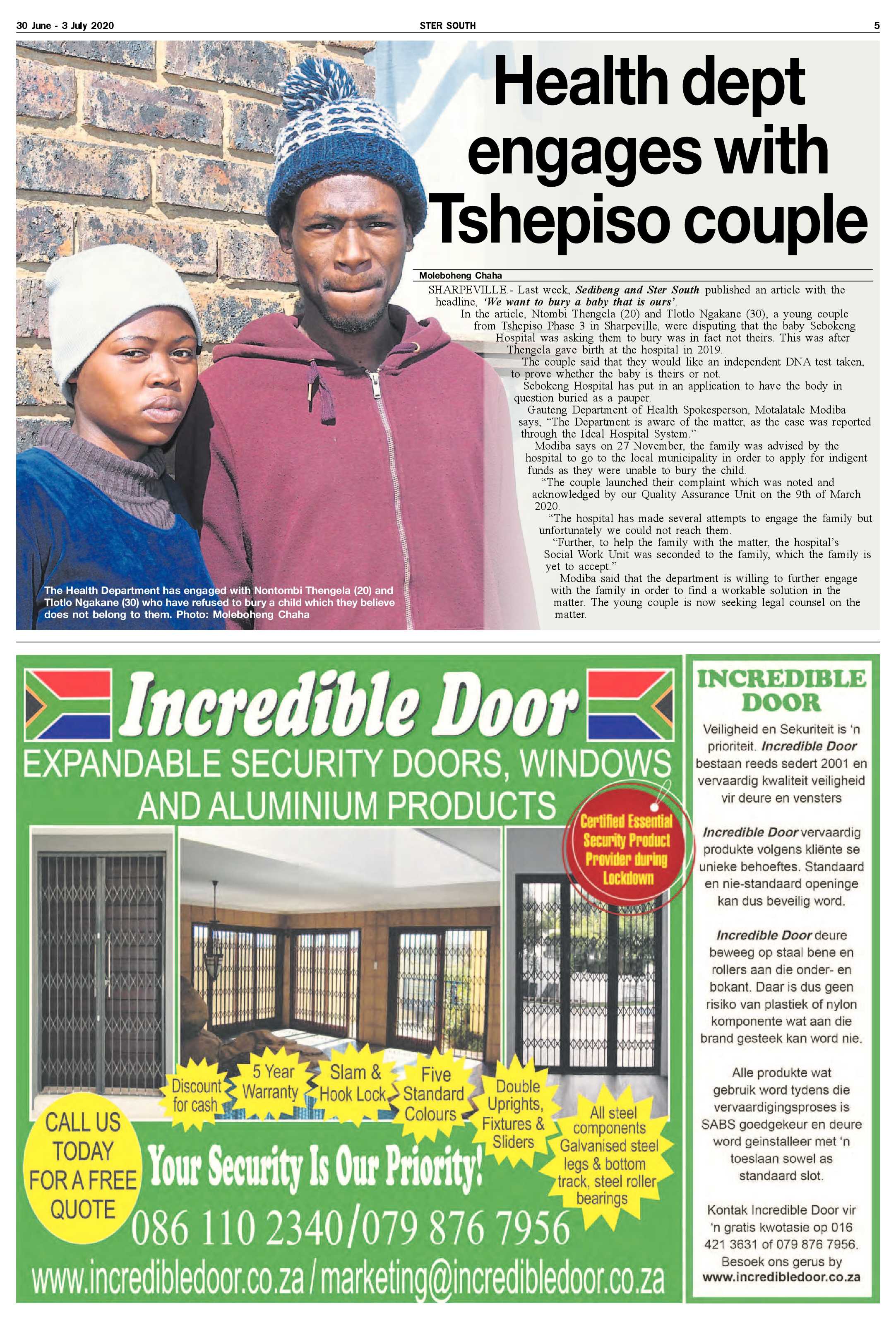 SOUTH STER 30 JUNE – 3 JULY 2020 page 5
