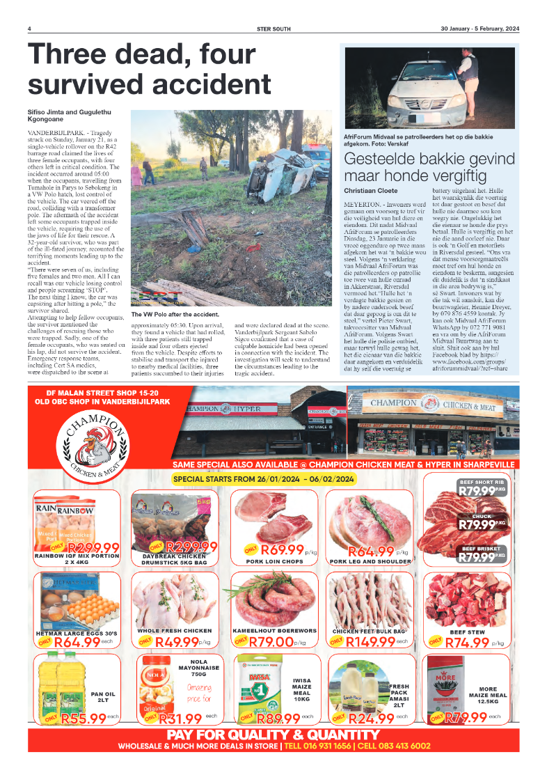 STER SOUTH 30 January – 5 February, 2024 page 4