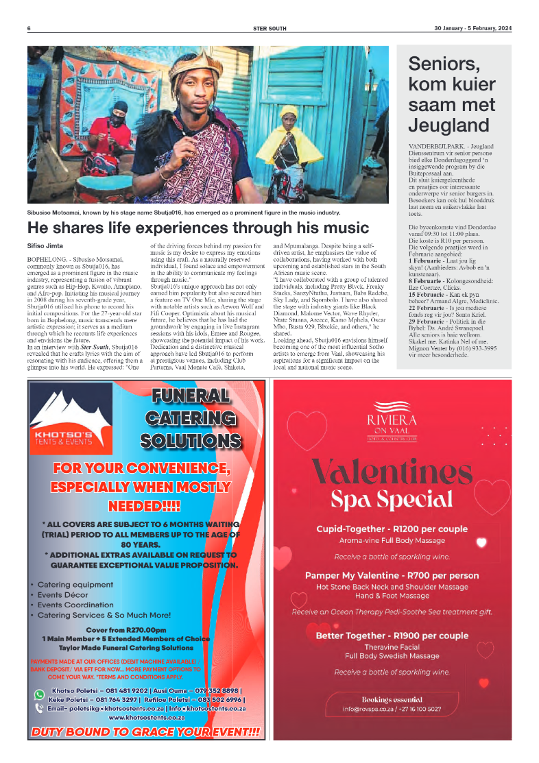 STER SOUTH 30 January – 5 February, 2024 page 6
