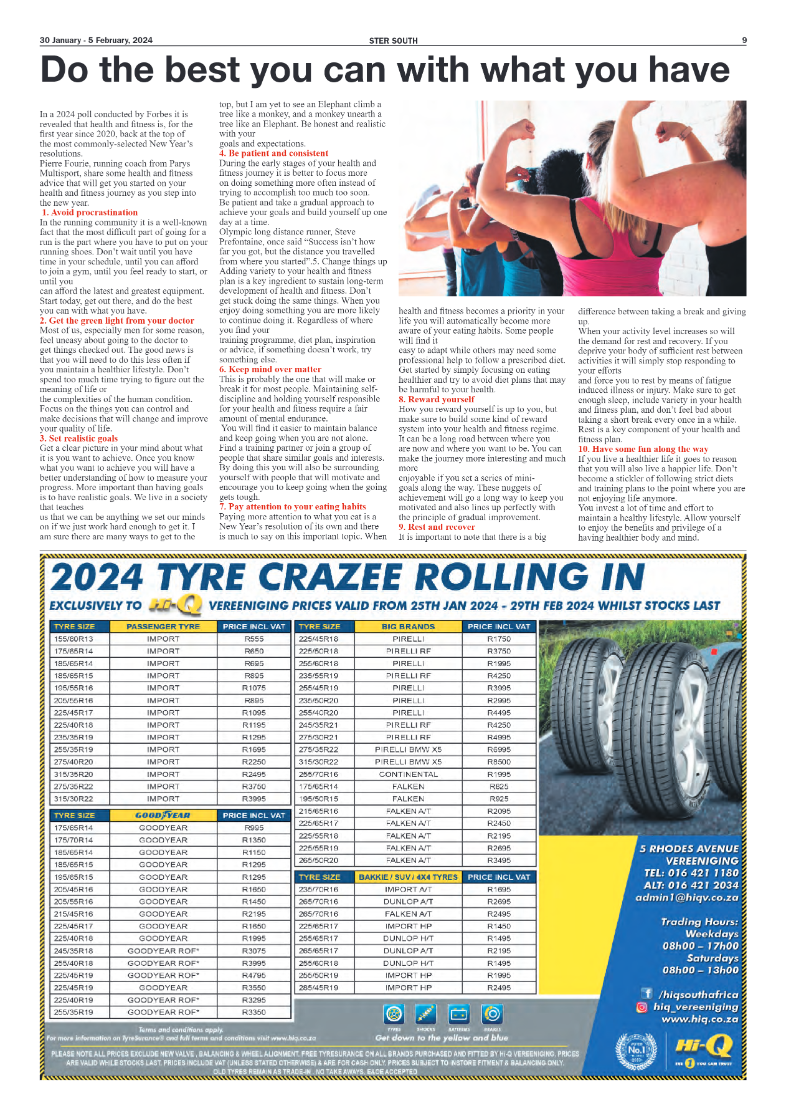 STER SOUTH 30 January – 5 February, 2024 page 9