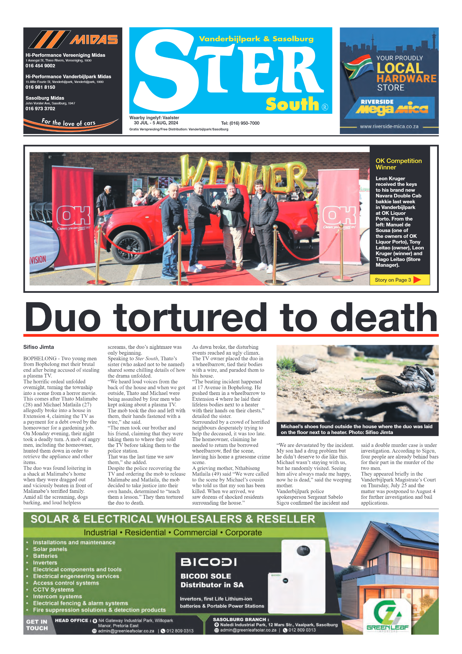STER SOUTH 30 July – 5 August, 2024 page 1