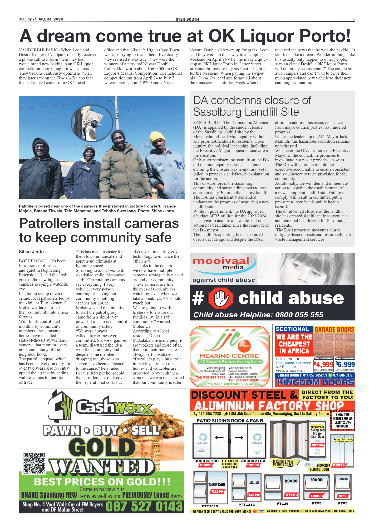 STER SOUTH 30 July – 5 August, 2024 page 3