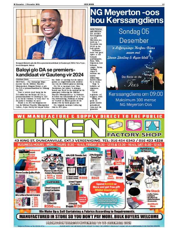 STER SOUTH 30 November – 3 December 2021 page 17