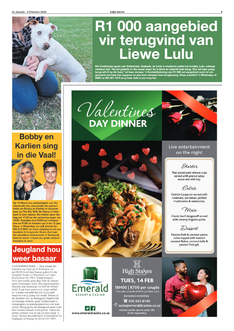 STER SOUTH 31 Januarie – 3 Februarie 2023 page 5