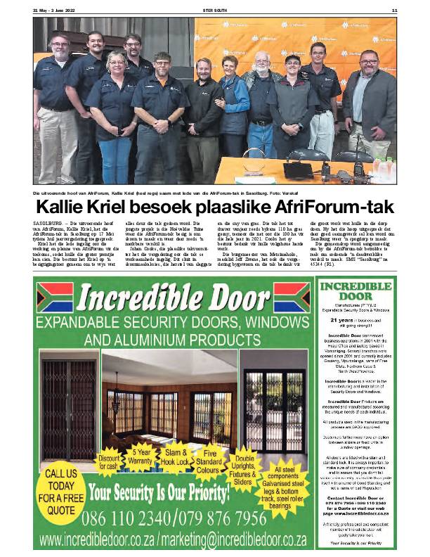 STER SOUTH 31 May – 3 June 2022 page 14