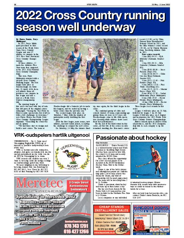 STER SOUTH 31 May – 3 June 2022 page 16