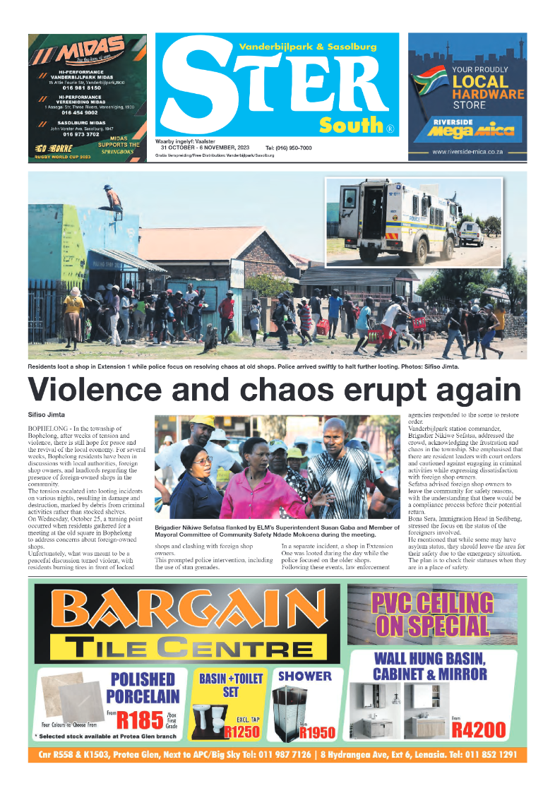 STER SOUTH 31 October – 6 November, 2023 page 1